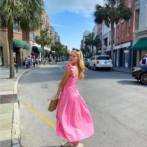 Abercrombie smocked midi dress (size ST)